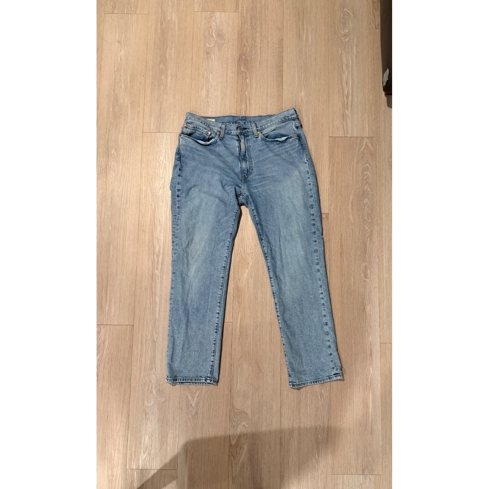 Levis Premium 511 Slim Fit Light Wash Blue Denim Jeans Mens 34x30